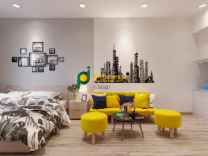 38m2 - 0 PN - 1 WC - Officetel - Sunrise City View - Quận 7